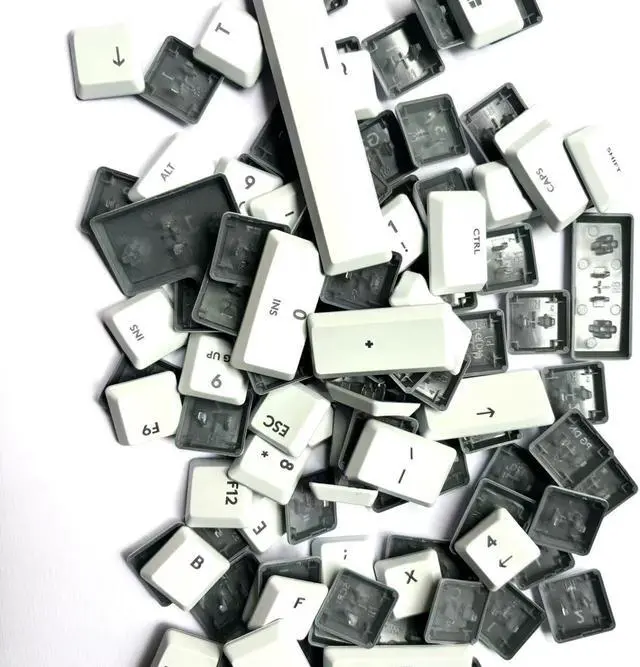 Alt view image 2 of 4 - LZYDD Backlit KeyCap for Logitech G915TKL G915 G913 G815 G813 Keyboard keycaps, 111 Full Keys. Replacement Keycaps DIY Colored Keycaps (White)