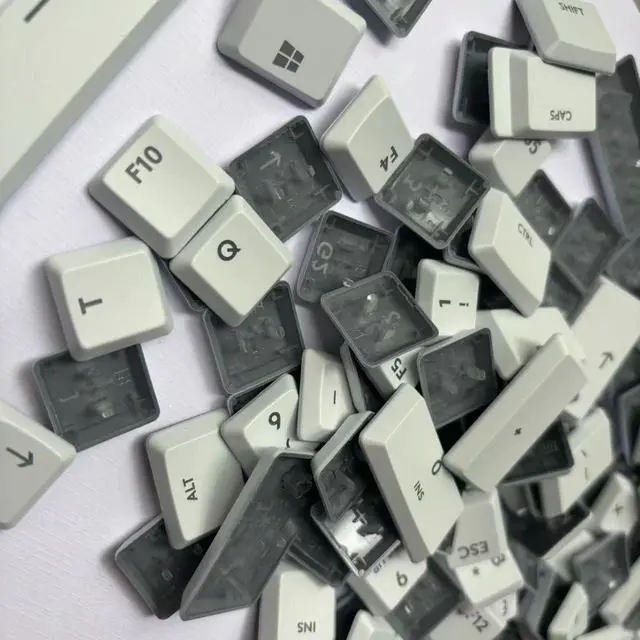Alt view image 4 of 4 - LZYDD Backlit KeyCap for Logitech G915TKL G915 G913 G815 G813 Keyboard keycaps, 111 Full Keys. Replacement Keycaps DIY Colored Keycaps (White)