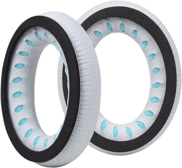 Alt view image 2 of 5 - MOLGRIA QC45 Ear Pads Cushion, Replacement Scaly Figure Earpads for Bose Quiet Comfort QC45 QC 35 II QC35 QC35ii Headphones(White)