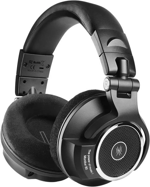 Main image of OneOdio Monitor 80 Open Back Headphones- Studio Headphones for Mixing Mastering Editing, Wired Over Ear Headphones for Professional Studio Applications, 250 Ohm, Velour Earmuffs, Sound Isolation