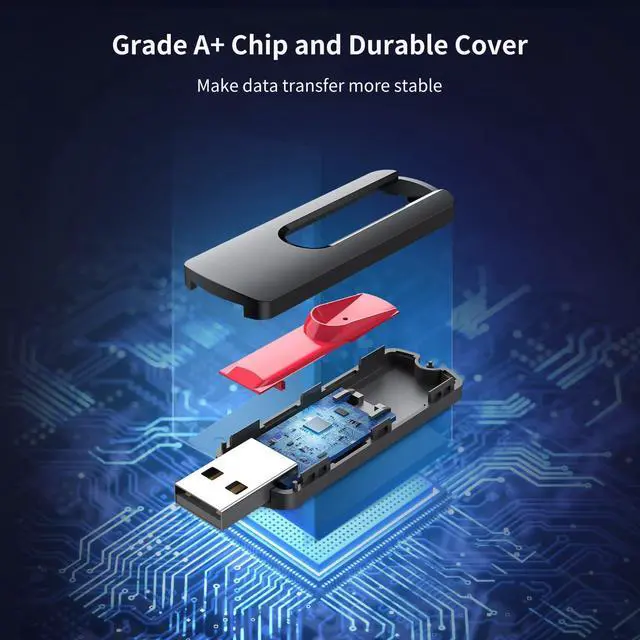 Alt view image 4 of 5 - RAOYI 20Pcs 4GB USB Flash Drives Slide Retractable Memory Stick Bulk USB 2.0 Thumb Drive Jump Drive Zip Drive USB Sticks Data Storage Backup for PC Mac (4G, 10 Mixed Color)