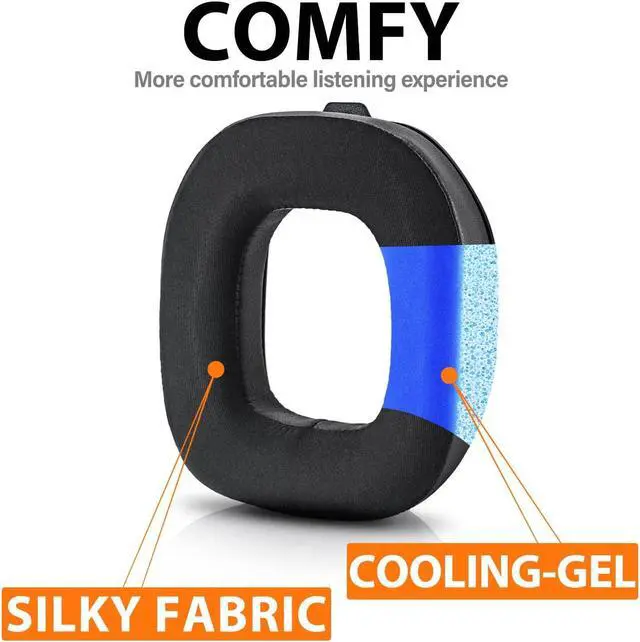 Alt view image 2 of 5 - A50 Mod Kit Gen 4 - Cooling Gel Earpads Compatible with Astro A50 Gen 4 Headset I Ear Pads/Headband/Replacement Ear Cushions/Microphone Foam - Not Suitable for A50 Gen 3 (Silky Cool Fabric)