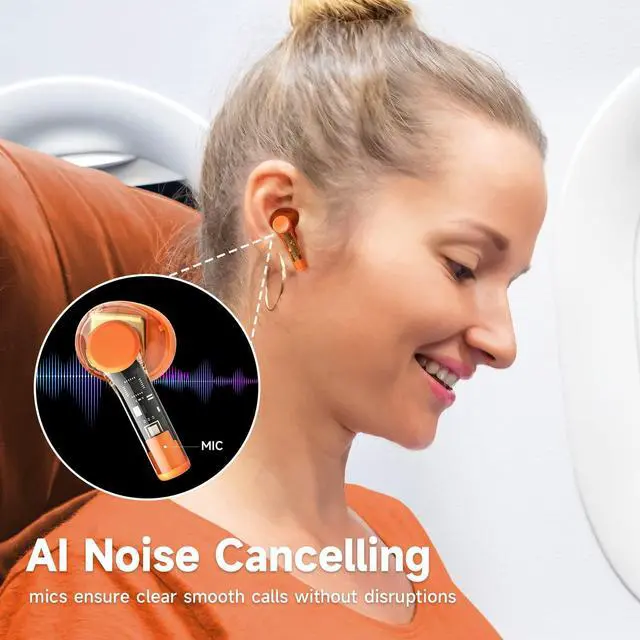 Alt view image 3 of 5 - truefree T3 Earbuds O1 Open Ear Bluetooth 5.3 Headphones, Earbuds with Earhooks