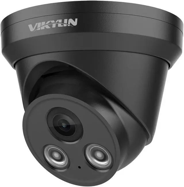 Main image of VIKYLIN 4K 8MP IP PoE AI Camera(Black),Security IP Turret Camera with 98ft EXIR2.0 Night Vision,Built-in Mic,Human/Vehicle Detection, 2.8mm Lens,H.265,IP67,NDAA Complaint