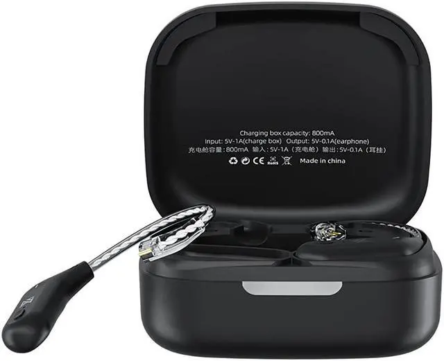 Main image of erjigo TWS + Earbuds Hook 2Pin Connector with Mic Support/30 Hours Playback,KZ-AZ09 HD Bluetooth5.2 Ear Hook Compatible with 0.75/0.78mm Pin Earphones/Headphones/Headsets for Sports (C Pin)