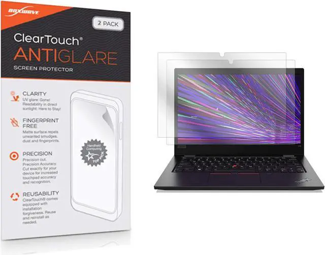 Main image of BoxWave Screen Protector Compatible with Lenovo ThinkPad L13 Yoga 2-in-1 Gen 2 (13.3 in) - ClearTouch Anti-Glare (2-Pack), Anti-Fingerprint Matte Film Skin