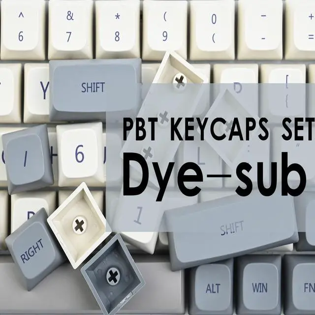 Alt view image 5 of 5 - PBT keycaps 60 Percent Dye-Sub XDA 137 keycap Set for Cherry MX Gateron Kailh Switches Gaming Mechanical Keyboard (Stone)