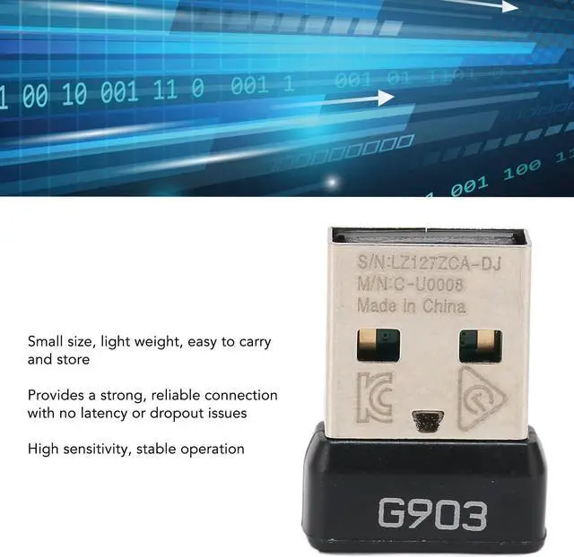 Alt view image 4 of 5 - Diyeeni USB Receiver for Mouse, 2.4G Receiver Adapter, USB Nano Receiver for Portable and Compact, Plug and Play