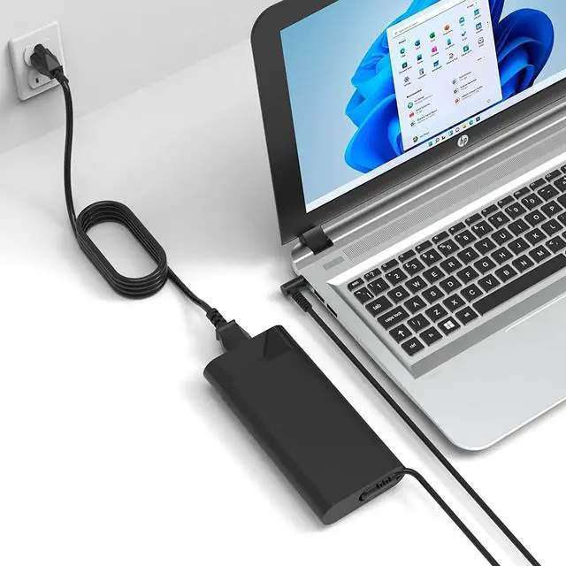 Alt view image 4 of 5 - 135W Laptop Charger AC Adapter Compatible with HP Spectre x360, OMEN Pavilion Gaming 15 17 ec0013dx 15-ec0751ms L15534-001 TPN-DA11 TPN-CA13 Power Supply Cord