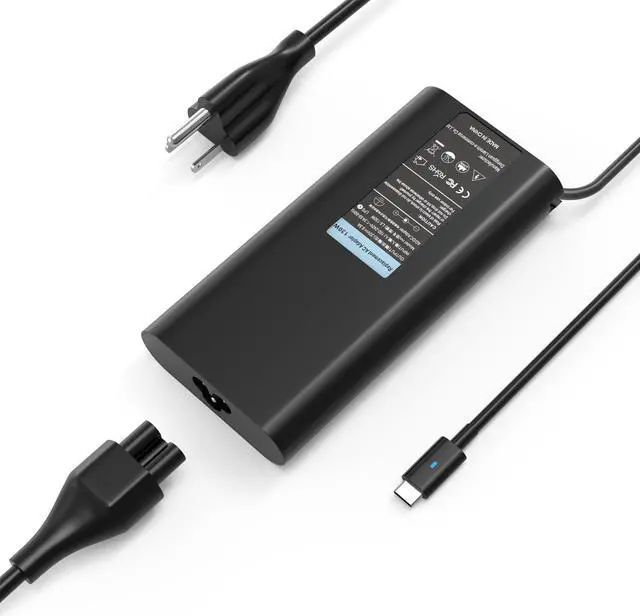 Main image of 130W USB C Laptop Charger for Alienware X14 R2 R1 m17 R3 Dell Latitude 5550 5510 5400 7490 7420 5490 7640 9440 2-in-1 XPS 15 9530 9315 9440 9640 Mobile Workstation Power AC Adapter