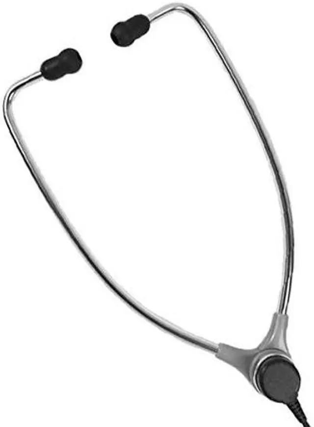 Alt view image 3 of 3 - ECS-AL-60 SAET Aluminum Stetho Style Headset with Soft Eartips