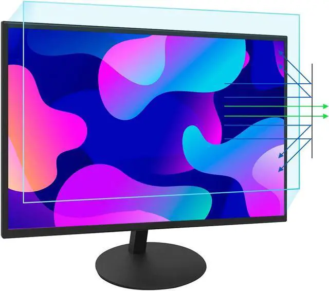 Main image of 27 Inch Blue Light Blocking Computer Screen Protector, Eye Protection Screen Filter Compatible with 27" Sceptre/Dell/Asus/Acer/ViewSonic/Samsung/Aoc/HP/LG Computer with 16:9 Aspect Ratio