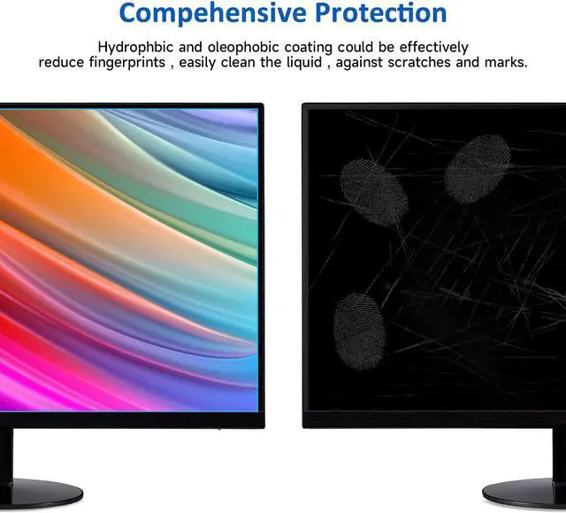 Alt view image 4 of 5 - 27 Inch Blue Light Blocking Computer Screen Protector, Eye Protection Screen Filter Compatible with 27" Sceptre/Dell/Asus/Acer/ViewSonic/Samsung/Aoc/HP/LG Computer with 16:9 Aspect Ratio