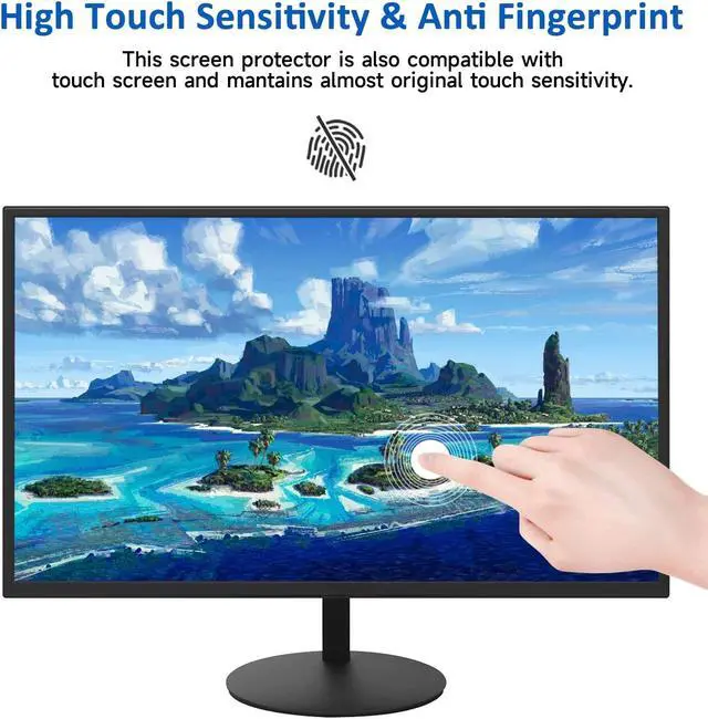 Alt view image 3 of 5 - 27 Inch Blue Light Blocking Computer Screen Protector, Eye Protection Screen Filter Compatible with 27" Sceptre/Dell/Asus/Acer/ViewSonic/Samsung/Aoc/HP/LG Computer with 16:9 Aspect Ratio