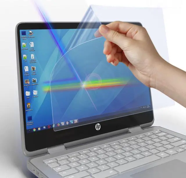 Alt view image 3 of 5 - Premium Anti Blue Light and Anti Glare Screen Protector (3 Pack) for 17 Inches Desktop Monitor with Aspect Ratio 5:4. Filter out Blue Light and relieve computer eye strain to help you sleep better