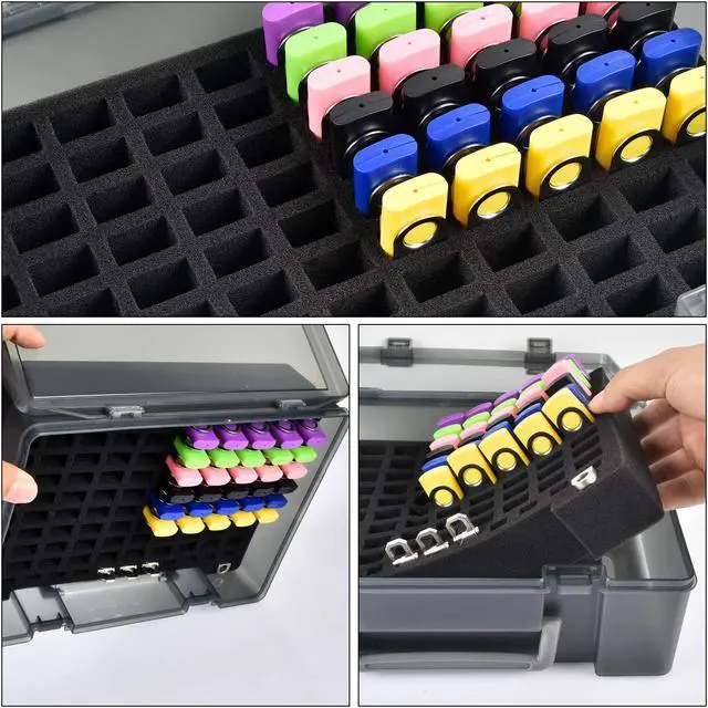 Alt view image 5 of 5 - FULLCASE Flash Drive Case USB Memory Stick SD Card Storage Organizer, Battery Storage Organizer Holder Holds 54 AA AAA Batteries