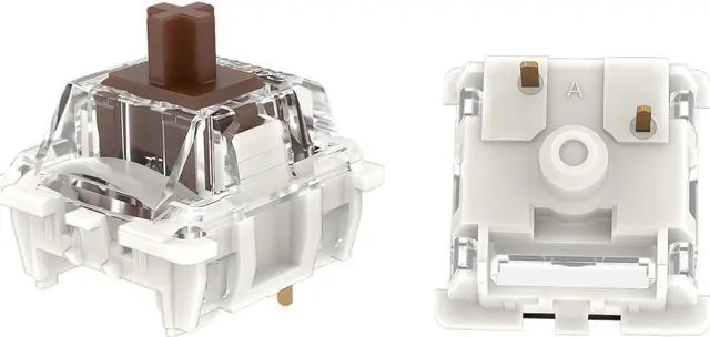 Main image of Zhouwang Gateron Tactile G Pro 3.0 Brown Keyboard Switches,RGB 3-pins Pre-lubed for Gaming Mechanical Keyboard (Brown,90PCS)
