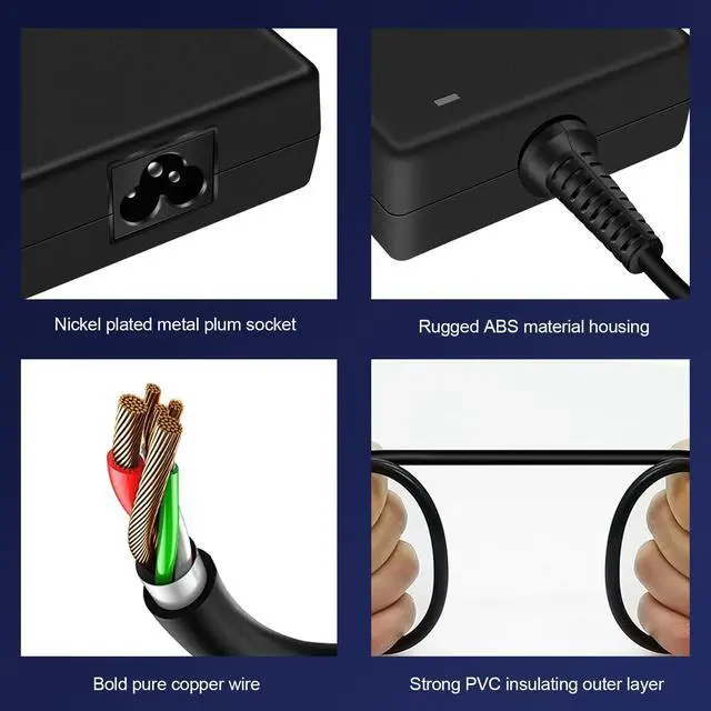Alt view image 5 of 5 - 180W AC Charger for Dell G3 G5 G7 15 17, Alienware 15 17 R1 R2 R3 R4 R5 Gaming Laptop Power Adapter Supply Cord
