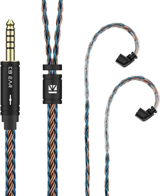 Alt view image 2 of 5 - KBEAR ST16 Plus Long IEMs Earphone Cable with QDC-Type Pin for KZ ZSN, ZS10, ASX, CRA