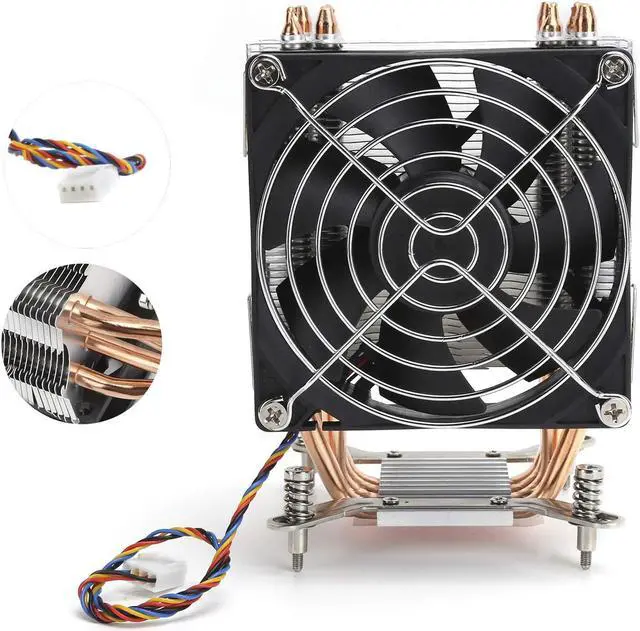 Alt view image 3 of 5 - CPU Cooling Fan,CPU Cooler Heat Sink Cooling Fan for LGA2011 1366 1150 1151 1155 1156 Computer Supplies,CPU Heat Sink Fan with Strong Heat Dissipation
