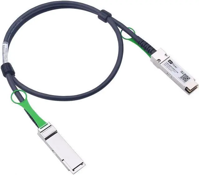 Alt view image 2 of 5 - H!Fiber 40Gb QSFP+ DAC Cable, 40GBASE-CR4, QSFP+ to QSFP+ Passive Direct Attach Copper Twinax Cable for Cisco QSFP-H40G-CU50CM, Meraki MA-CBL-40G-50CM, Mikrotik, Open Switch Devices, 0.5m 1.64 ft
