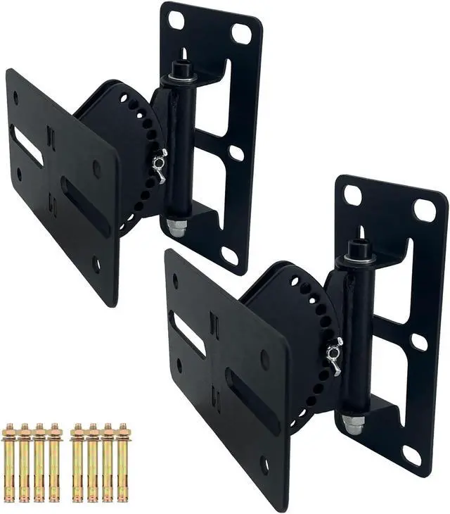 Main image of Howonder MY-22 Heavy Duty Speaker Wall Mount, Speaker Mount Wall,Speaker Wall Mount Bracket Design for Large Speakers ,Hold up to 100lbs,(2 Packs Black)