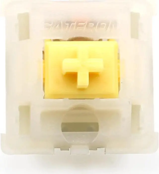 Main image of IJKT Gateron MX Switch Keyboard - Dedicated Shaft Body Off Black, Red, Brown, Blue, Green, Yellow 5pins - Suitable for GK61/GK64/GH60 - Milky Yellow Switches KS-3 (110 Pcs)