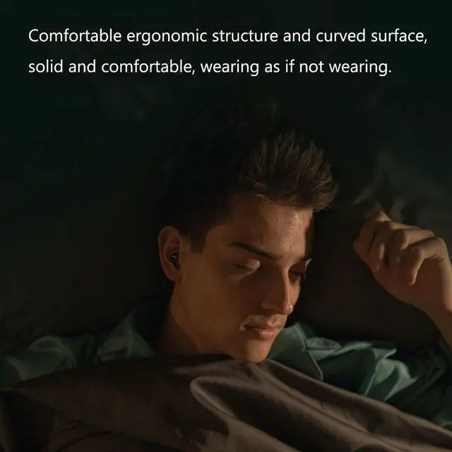 Alt view image 3 of 5 - IKXO Sleep Headphones Invisible Wireless Bluetooth Sleep Earbuds for Side Sleepers,Comfortable Noise Blocking Wireless Headphones for Sleeping,Stable Bluetooth 5.2 connection,Green