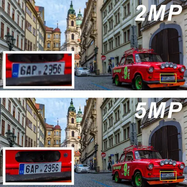 Alt view image 5 of 5 - Inwerang 5MP 4MP Dome Super Hybrid Security Camera HD-TVI/CVI/AHD/960H CCTV Surveillance Security Camera 2.8-12mm Varifocal Lens Outdoor/Indoor 98ft IR Waterproof Day&Night Vision Array Dome Cam