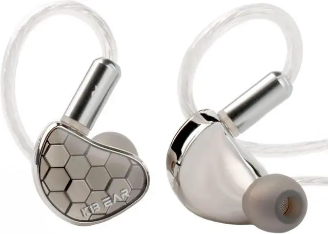 Main image of keephifi KBEAR XuanWu in-Ear-Monitor Headphones, 8mm Strong Magnetic Dynamic Driver IEM Earphone for Singer Musician, with Detachable 0.78mm 2Pin OFC Silver-Plated Cable (Silver with Mic)