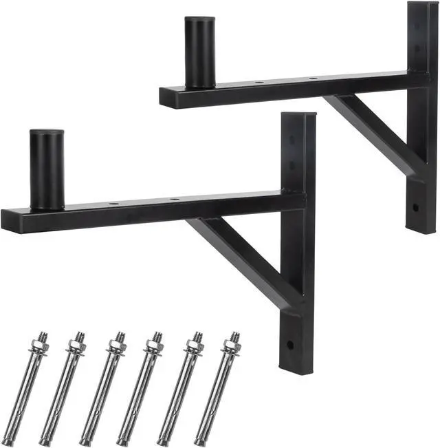 Main image of Nbguigdstr Heavy Duty Dual PA Speaker Wall Mount Brackets Supports up to 110lbs,PA Speaker Wall Stands Pair,Speaker Holder/Pole/Bar/Sound System Wall Mounting,DJ Truss Speaker Mounts(Black)