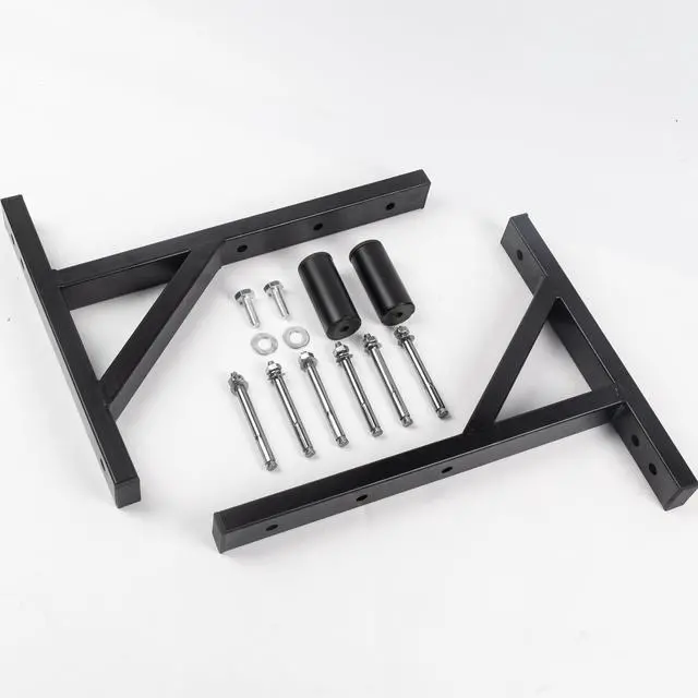 Alt view image 3 of 5 - Nbguigdstr Heavy Duty Dual PA Speaker Wall Mount Brackets Supports up to 110lbs,PA Speaker Wall Stands Pair,Speaker Holder/Pole/Bar/Sound System Wall Mounting,DJ Truss Speaker Mounts(Black)