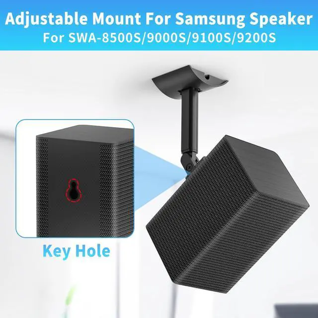 Alt view image 2 of 5 - Speaker Wall Mount Ceiling Speaker Mount for Samsung SWA-9200S SWA-9100S SWA-9000S SWA-8500S Rear Speakers,Tilt and Swivel Adjustable Speaker Mount for Samsung 8500S 9000S 9100S Speaker Bracket,2 Pack