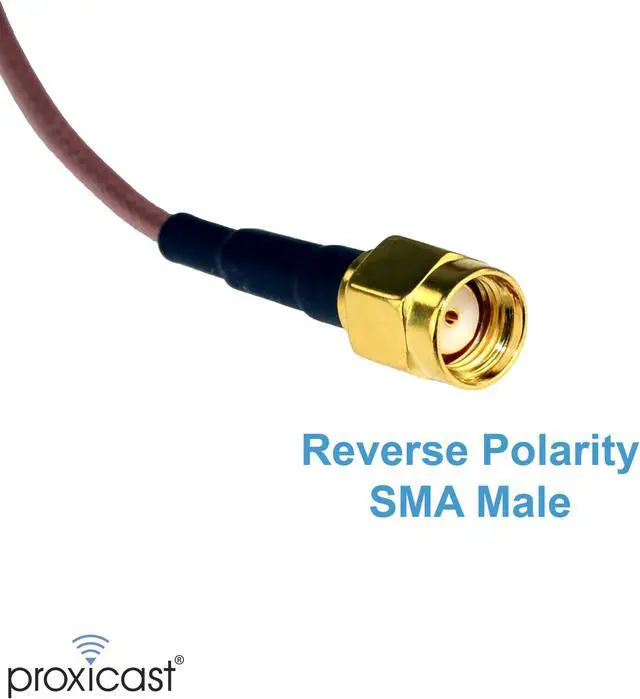 Alt view image 5 of 5 - Proxicast Ultra Low-Profile Indoor/Outdoor WiFi Antenna - Triple Band 2.4/5.8/6 GHz - Fixed Through-Hole Screw Mount Bluetooth | ZigBee | WiFi Puck - 6.7 ft Coax Lead w/RP-SMA (ANT-130-005)
