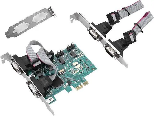 Main image of PCI E 4 Port RS232 Serial Port Card PCI Express Adapter Card 4 Independent 9 pin Standard Serial Ports Expansion Card for POS and ATM Applications
