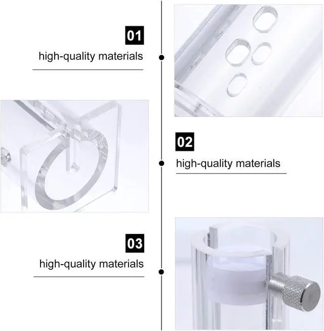 Alt view image 3 of 5 - Scicalife Mouse Restrainer, Acrylic Transparent, 4.97 Inches x 4.97 Inches, Mouse Holder for 15-35G Gram Mice, Lab Equipment