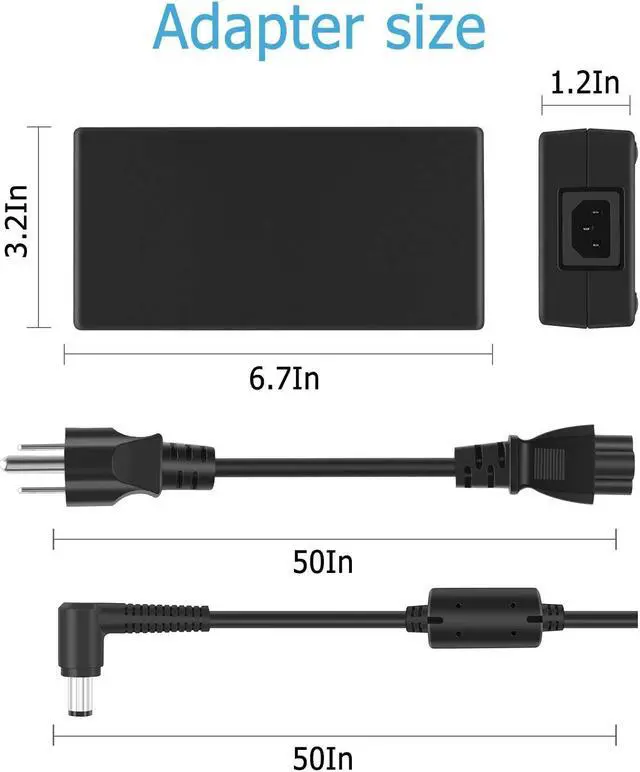 Alt view image 5 of 5 - 230W 180W AC Charger Compatible with MSI MSI GE63 GE65 GE75 GE73 GL63 GL65 GL73 GL75 GP65 GT62VR GE73VR GE63VR GP75 Leopard 10SFR 10SFK GT72 2QD 6QD Dominator Alpha 15 17 Raider Leopard
