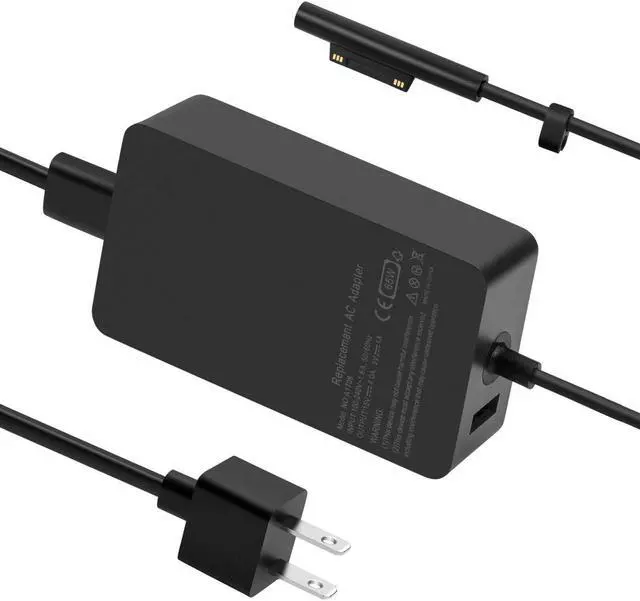 Main image of Surface Pro 6 Pro 7 Charger, 65W Power Supply Adapter for Microsoft Surface Pro 3/4/5/6/7/X, Surface Book, Surface Laptop 1/2/3, Surface Laptop Go, Surface Go, with 6.2ft Power Cord