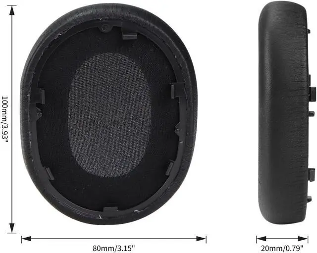 Alt view image 3 of 5 - Sinowo Replacement Earpads for Sony WH-1000XM5 (WH1000XM5) Noise Canceling Headphones,Ear Pads Cushions with Noise Isolation Memory Foam(Sheepskin,Black)