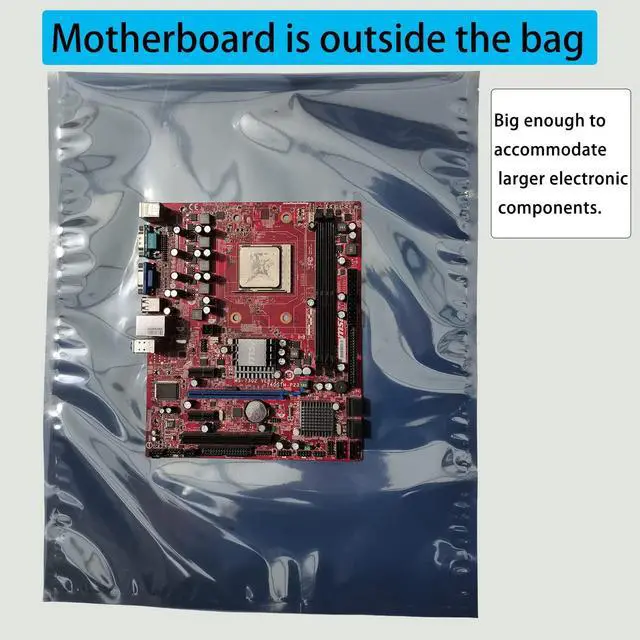 Alt view image 3 of 5 - Anti Static Bags,10pcs 16x20in Open Top Extra Large ESD Shielding Bags,Anti-static Bag for Large Motherboard,GPU,Graphics Card and Electronic Device