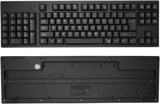 Alt view image 2 of 5 - Wired Keyboard, 2 Hub Hub Left Hand Household Keyboard Fatigue Reduction Plug and Use Sensitive Responce for Windows 10 for