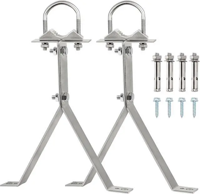 Main image of XRDS-RF Antenna Wall Mount 14 Inch Heavy-Duty Stand Off Wall Mast Mount Windproof Antenna Mounting Bracket for TV Antenna Mast (2-Leg + 2-Leg)