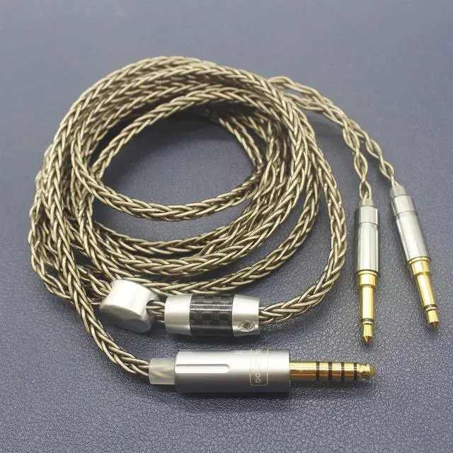 Alt view image 2 of 5 - Youkamoo 4.4mm Balanced Replacement Upgrade Cable Compatible with Denon AH-D600 AH-D7200 AH-D7100 AH-D9200 AH-D5200 Focal Elear Headphones