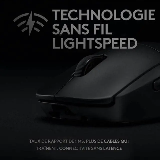Alt view image 4 of 7 - Logitech G PRO Wireless Gaming Mouse, Hero 16K Sensor, 16,000 DPI, RGB, Ultra Lightweight, 4 to 8 Programmable Buttons, Long Battery Life, On-Board Memory, Built for Esport, PC / Mac - Black