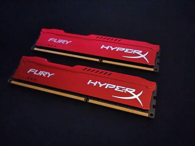 Alt view image 3 of 4 - HyperX FURY 8GB (2 x 4GB) DDR3 1866 Desktop Memory Model HX318C10FRK2/8