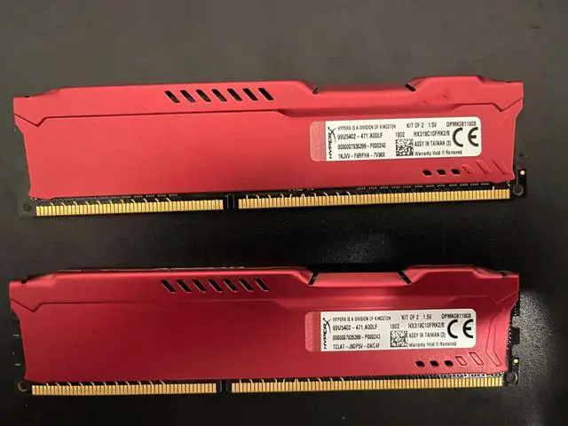 Alt view image 2 of 4 - HyperX FURY 8GB (2 x 4GB) DDR3 1866 Desktop Memory Model HX318C10FRK2/8