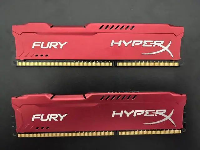 Alt view image 4 of 4 - HyperX FURY 8GB (2 x 4GB) DDR3 1866 Desktop Memory Model HX318C10FRK2/8