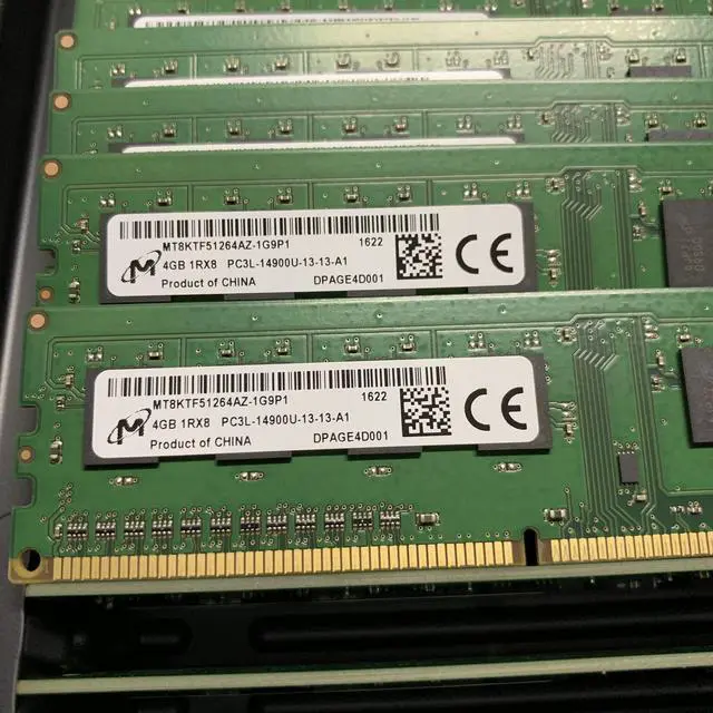 Alt view image 2 of 5 - Micron MT 4GB 1Rx8 PC3L-14900U DDR3 1866MHz Desktop RAM UDIMM MT8KTF51264AZ-1G9P1