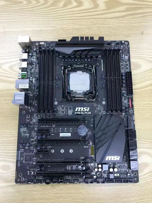 Alt view image 6 of 11 - MSI X99A SLI PLUS LGA 2011-v3 DDR4 Intel X99 SATA 6Gb/s USB 3.1 USB 3.0 ATX Intel Motherboard Desktop Mainboard with i7-5820K 6C12T