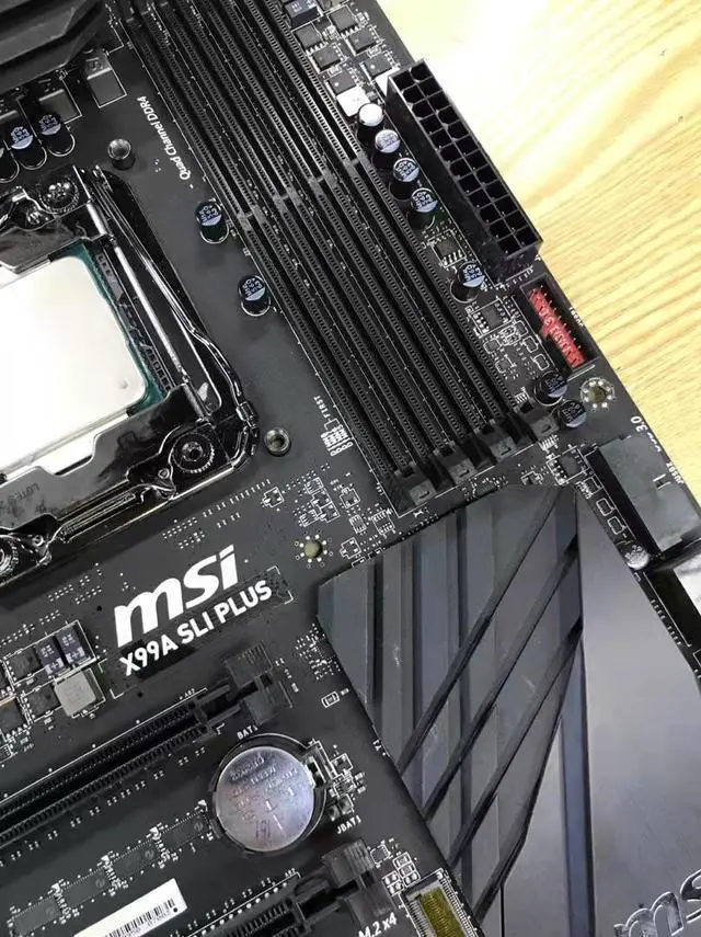 Alt view image 5 of 11 - MSI X99A SLI PLUS LGA 2011-v3 DDR4 Intel X99 SATA 6Gb/s USB 3.1 USB 3.0 ATX Intel Motherboard Desktop Mainboard with i7-5820K 6C12T